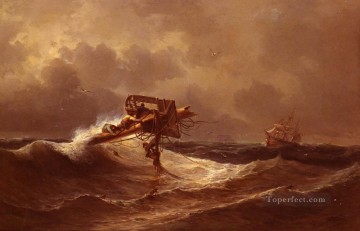 アイヴァソフスキー イワン・コンスタンティノヴィッチ 海景救助ボート イワン・アイヴァゾフスキー Oil Paintings